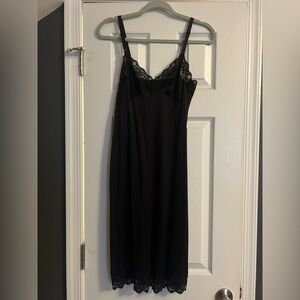 Shadowline Vintage Black Dress Slip